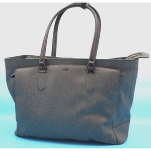 TUMI 79392EG TOTE BAG, HAND BAG, BUSINESS BAG PVC LEATHER BROWN GRAY 6×16×12 in